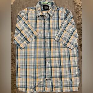 South Pole Men's Multicolor Plaid Button Down Shirt Y2K